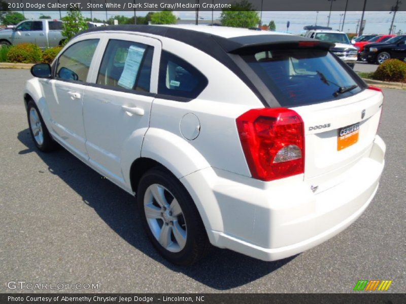Stone White / Dark Slate Gray/Medium Graystone 2010 Dodge Caliber SXT