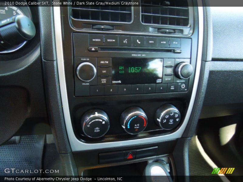 Stone White / Dark Slate Gray/Medium Graystone 2010 Dodge Caliber SXT