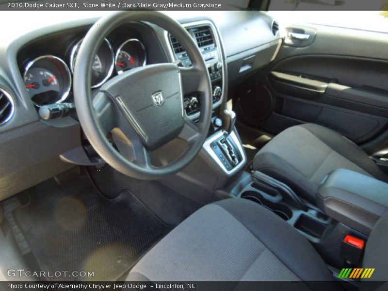 Stone White / Dark Slate Gray/Medium Graystone 2010 Dodge Caliber SXT