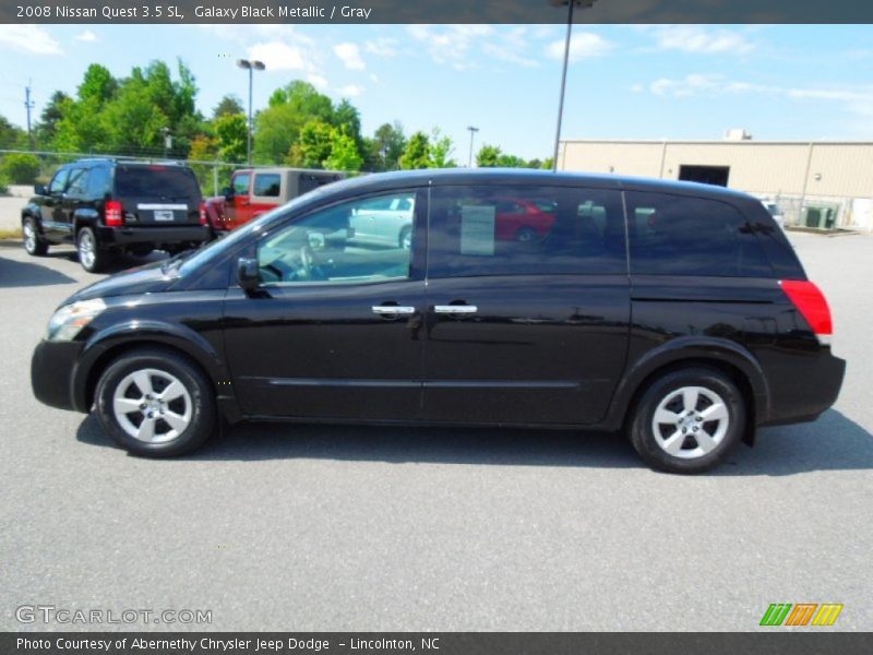 Galaxy Black Metallic / Gray 2008 Nissan Quest 3.5 SL