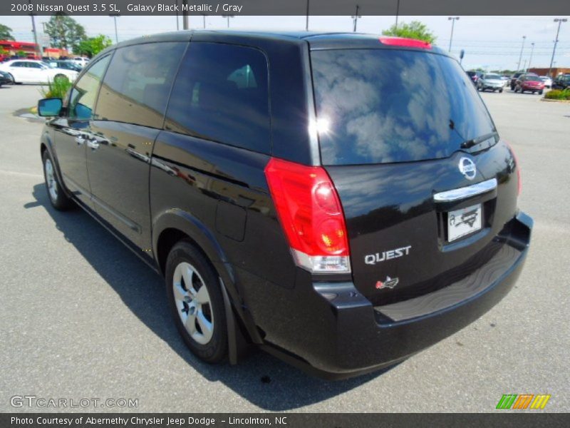Galaxy Black Metallic / Gray 2008 Nissan Quest 3.5 SL