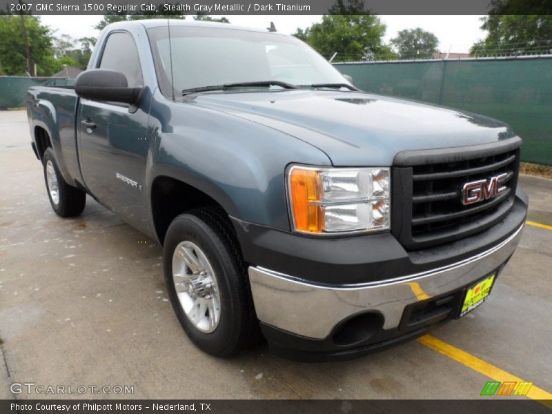 Stealth Gray Metallic / Dark Titanium 2007 GMC Sierra 1500 Regular Cab