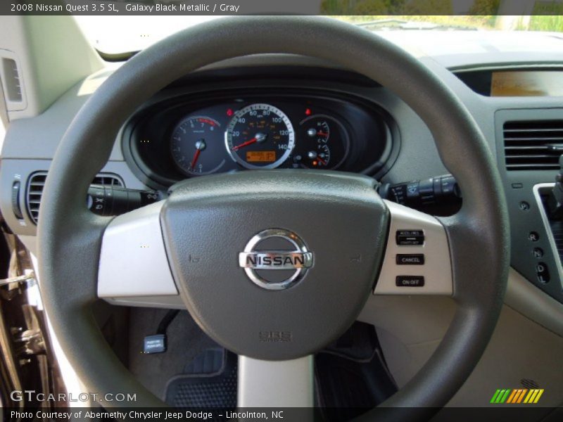 Galaxy Black Metallic / Gray 2008 Nissan Quest 3.5 SL