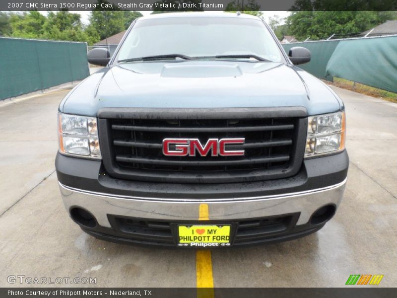 Stealth Gray Metallic / Dark Titanium 2007 GMC Sierra 1500 Regular Cab