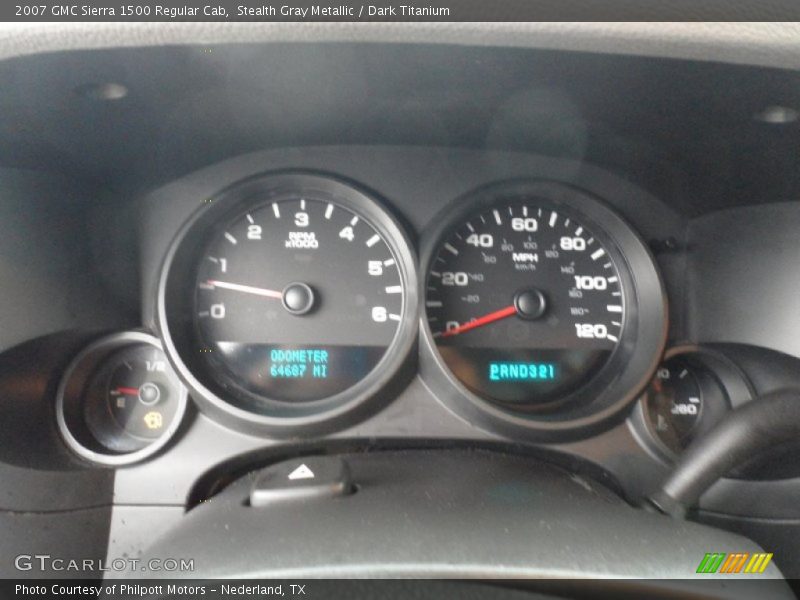 Stealth Gray Metallic / Dark Titanium 2007 GMC Sierra 1500 Regular Cab