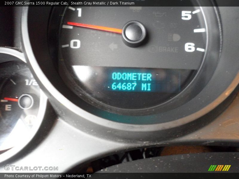 Stealth Gray Metallic / Dark Titanium 2007 GMC Sierra 1500 Regular Cab