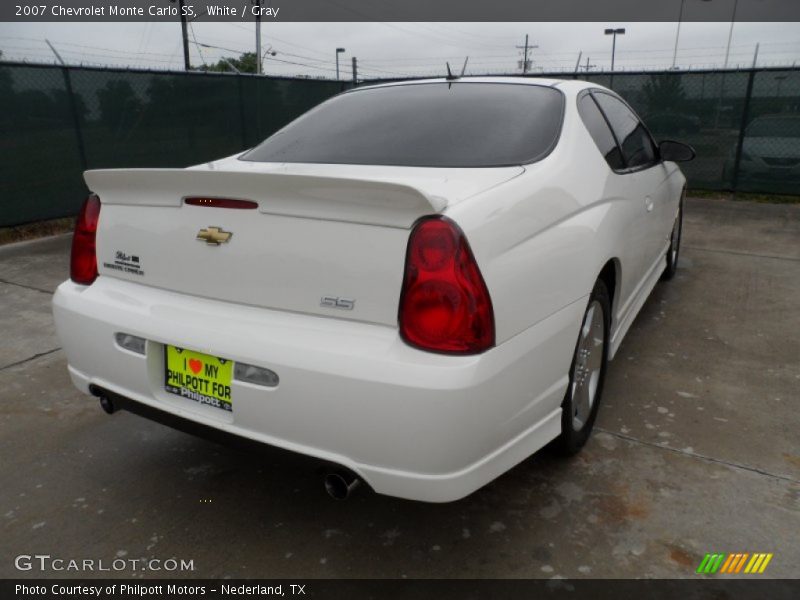 White / Gray 2007 Chevrolet Monte Carlo SS