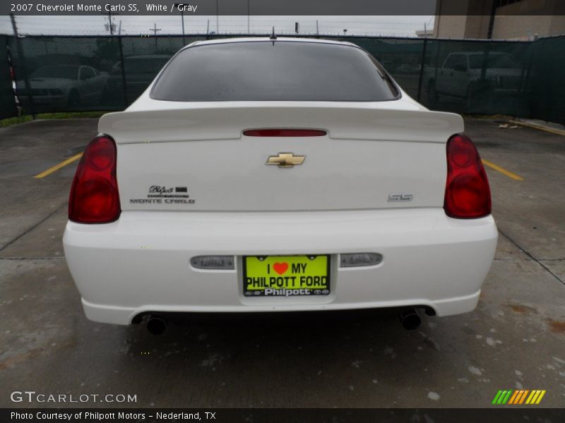 White / Gray 2007 Chevrolet Monte Carlo SS