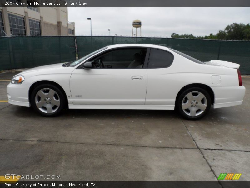 White / Gray 2007 Chevrolet Monte Carlo SS