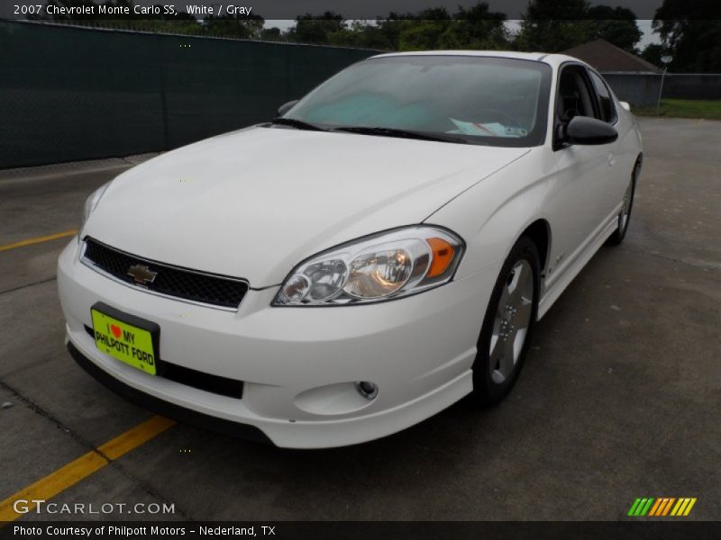 White / Gray 2007 Chevrolet Monte Carlo SS