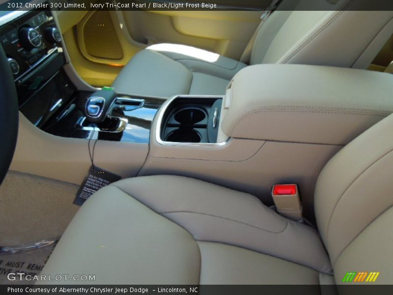 Ivory Tri-Coat Pearl / Black/Light Frost Beige 2012 Chrysler 300 Limited