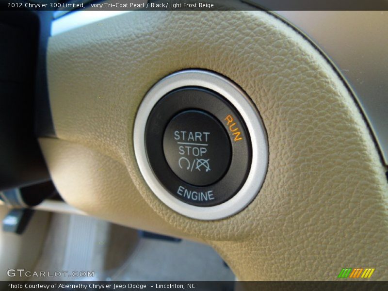 Ivory Tri-Coat Pearl / Black/Light Frost Beige 2012 Chrysler 300 Limited