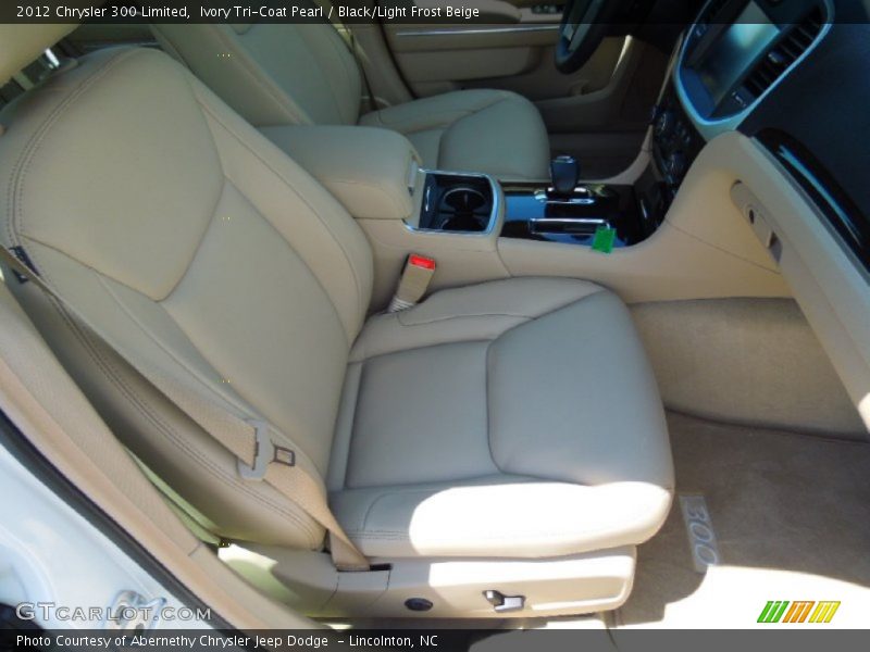 Ivory Tri-Coat Pearl / Black/Light Frost Beige 2012 Chrysler 300 Limited