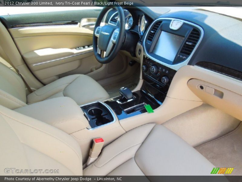 Ivory Tri-Coat Pearl / Black/Light Frost Beige 2012 Chrysler 300 Limited