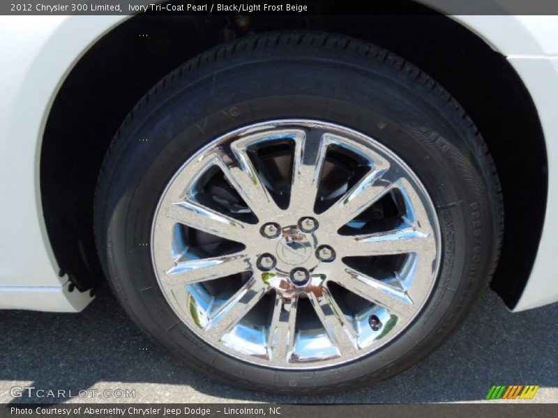 Ivory Tri-Coat Pearl / Black/Light Frost Beige 2012 Chrysler 300 Limited