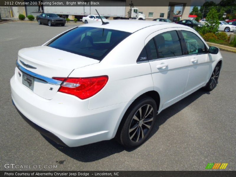 Bright White / Black 2012 Chrysler 200 Touring Sedan