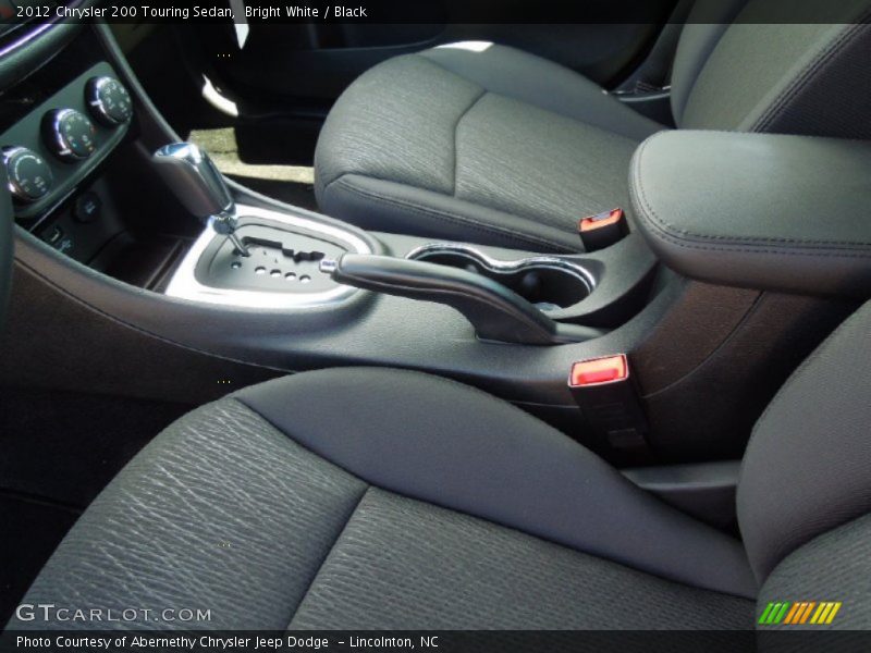 Bright White / Black 2012 Chrysler 200 Touring Sedan