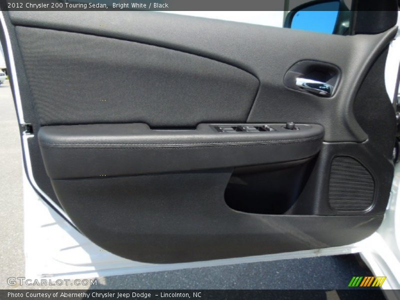 Bright White / Black 2012 Chrysler 200 Touring Sedan