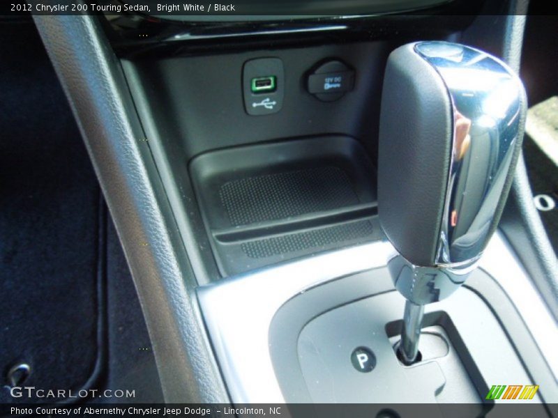 Bright White / Black 2012 Chrysler 200 Touring Sedan