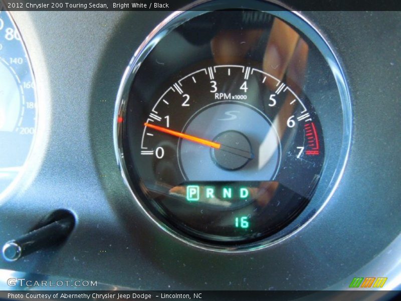 Bright White / Black 2012 Chrysler 200 Touring Sedan