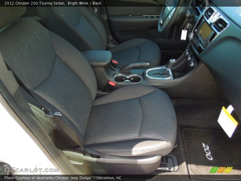 Bright White / Black 2012 Chrysler 200 Touring Sedan