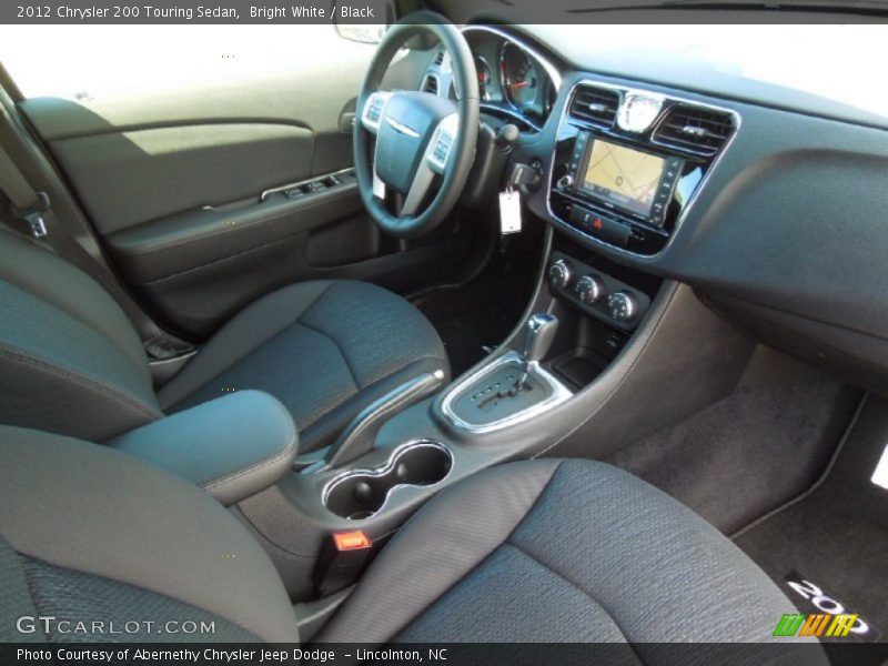 Bright White / Black 2012 Chrysler 200 Touring Sedan