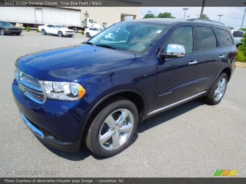 True Blue Pearl / Black 2012 Dodge Durango Citadel