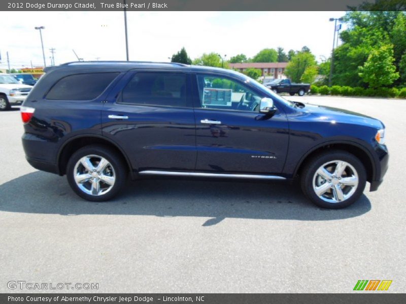 True Blue Pearl / Black 2012 Dodge Durango Citadel