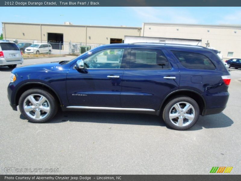 True Blue Pearl / Black 2012 Dodge Durango Citadel