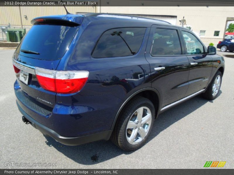 True Blue Pearl / Black 2012 Dodge Durango Citadel
