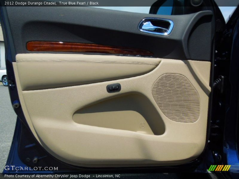 True Blue Pearl / Black 2012 Dodge Durango Citadel