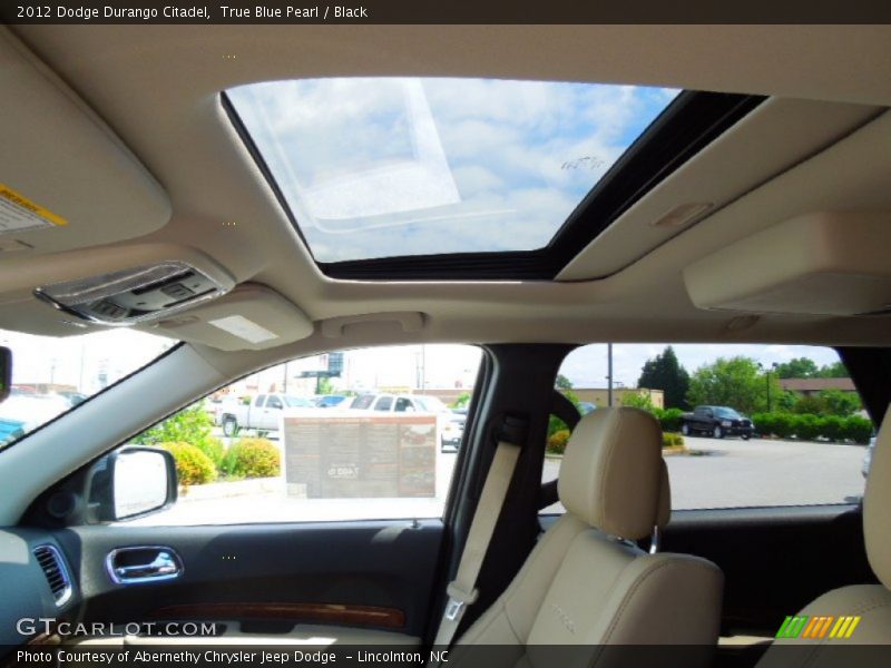 True Blue Pearl / Black 2012 Dodge Durango Citadel