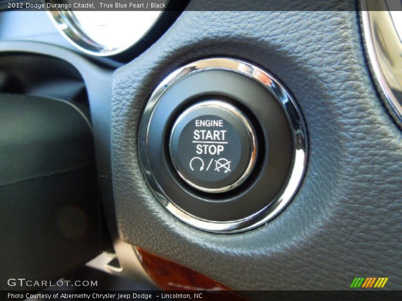 True Blue Pearl / Black 2012 Dodge Durango Citadel
