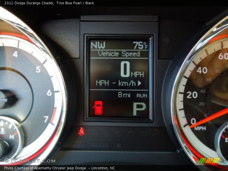 True Blue Pearl / Black 2012 Dodge Durango Citadel