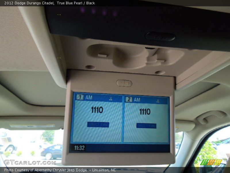 True Blue Pearl / Black 2012 Dodge Durango Citadel