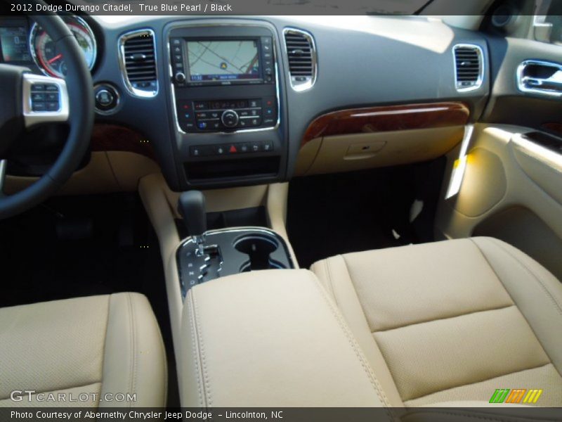 True Blue Pearl / Black 2012 Dodge Durango Citadel