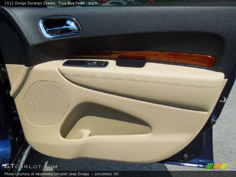 True Blue Pearl / Black 2012 Dodge Durango Citadel