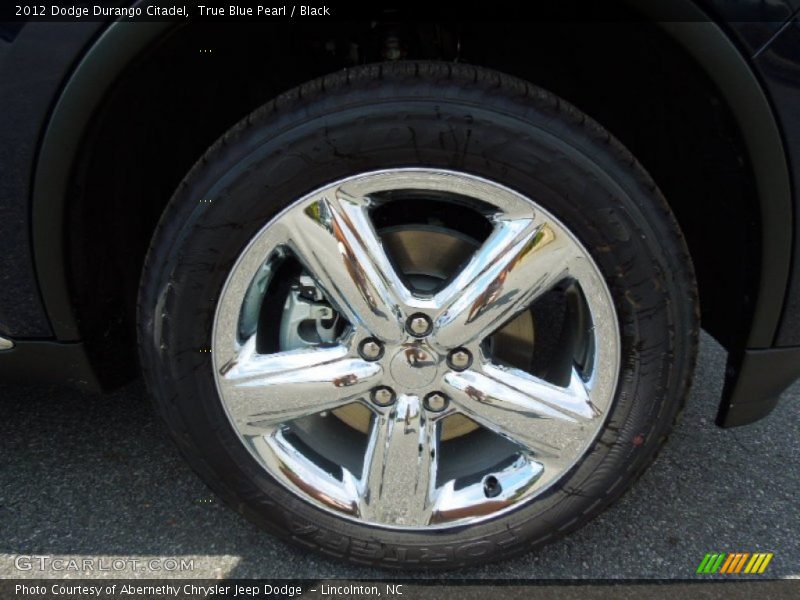True Blue Pearl / Black 2012 Dodge Durango Citadel