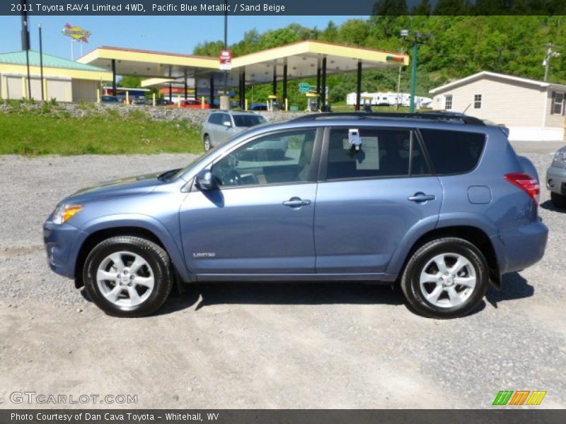 Pacific Blue Metallic / Sand Beige 2011 Toyota RAV4 Limited 4WD