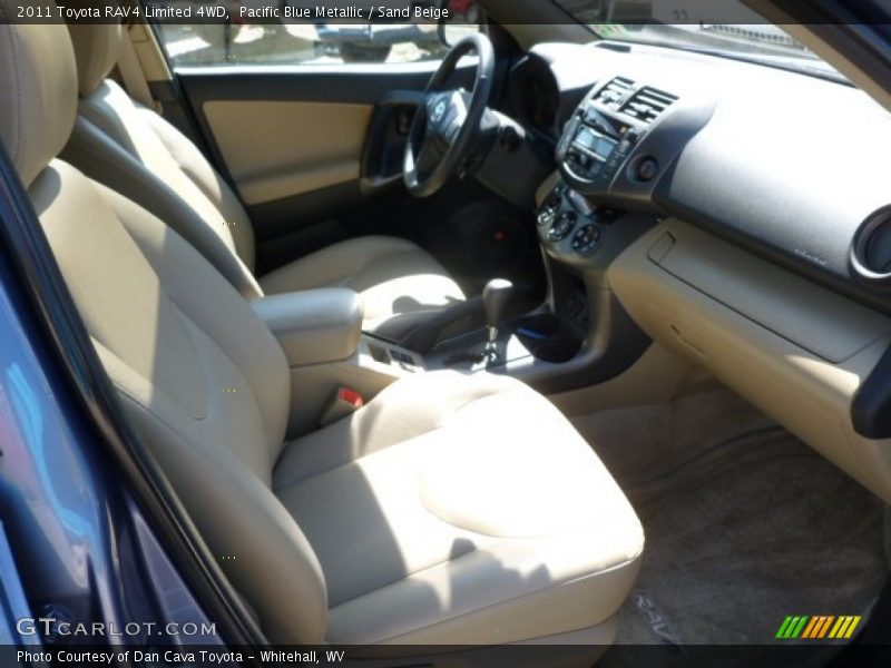 Pacific Blue Metallic / Sand Beige 2011 Toyota RAV4 Limited 4WD