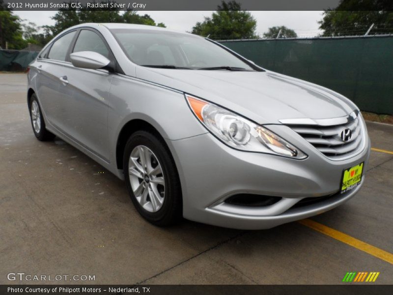 Radiant Silver / Gray 2012 Hyundai Sonata GLS