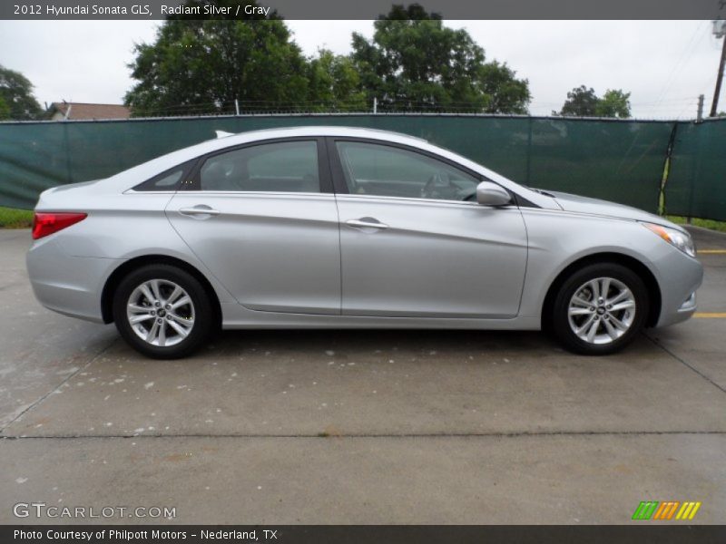Radiant Silver / Gray 2012 Hyundai Sonata GLS
