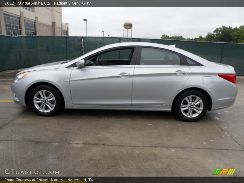 Radiant Silver / Gray 2012 Hyundai Sonata GLS