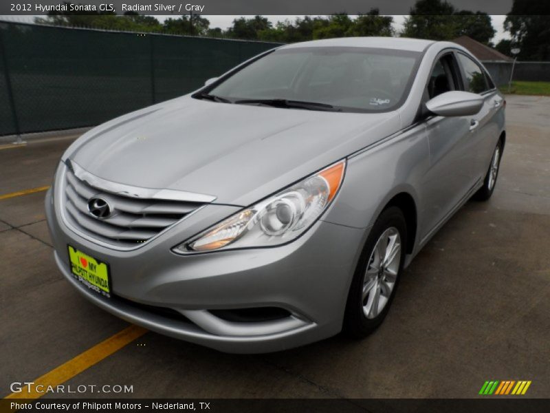 Radiant Silver / Gray 2012 Hyundai Sonata GLS