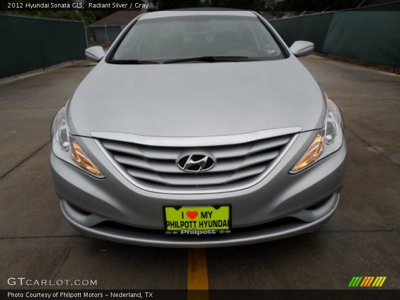 Radiant Silver / Gray 2012 Hyundai Sonata GLS