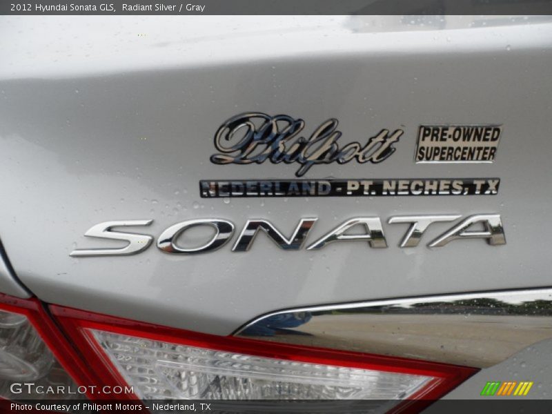 Radiant Silver / Gray 2012 Hyundai Sonata GLS