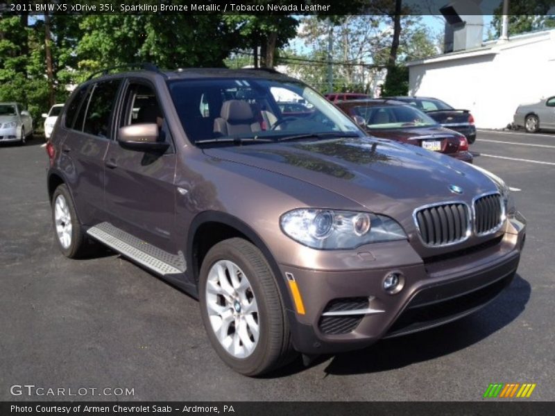 Sparkling Bronze Metallic / Tobacco Nevada Leather 2011 BMW X5 xDrive 35i