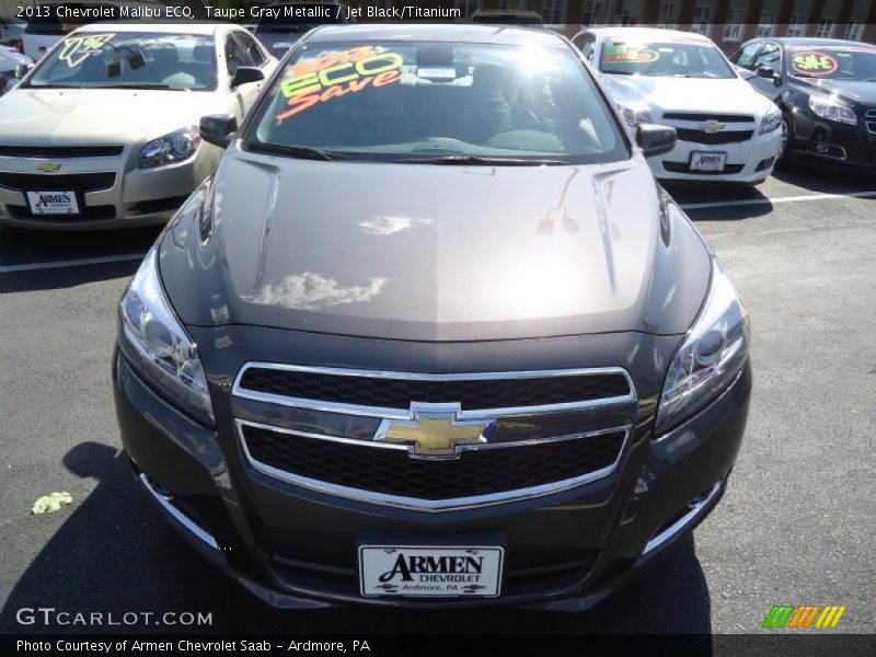 Taupe Gray Metallic / Jet Black/Titanium 2013 Chevrolet Malibu ECO