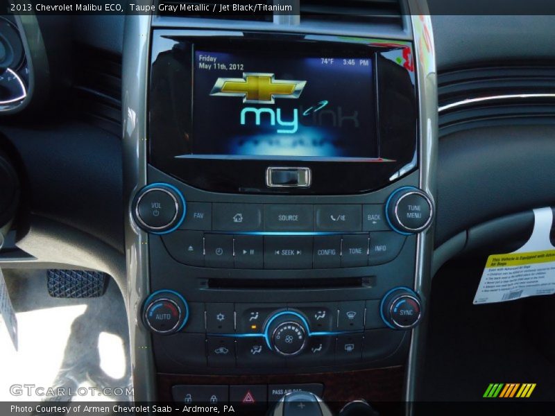 Taupe Gray Metallic / Jet Black/Titanium 2013 Chevrolet Malibu ECO