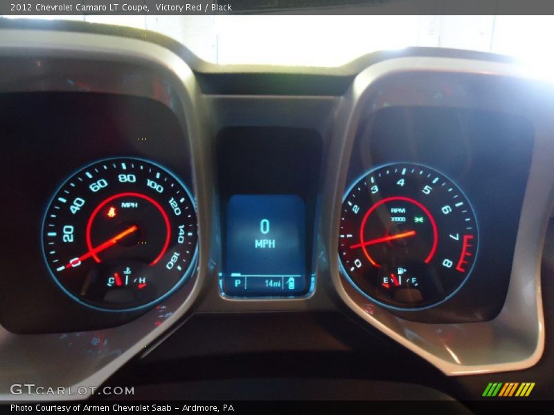 Victory Red / Black 2012 Chevrolet Camaro LT Coupe